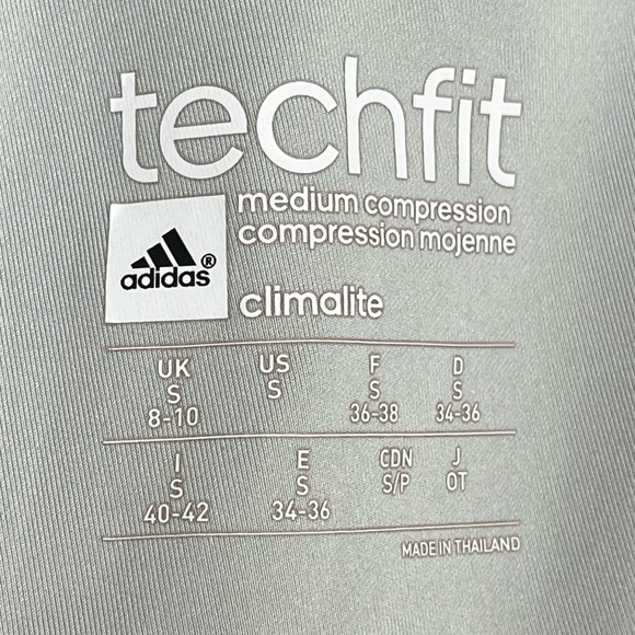ADIDAS TechFit Workout Bike Shorts Medium Compression Spandex - Picture 6 of 7